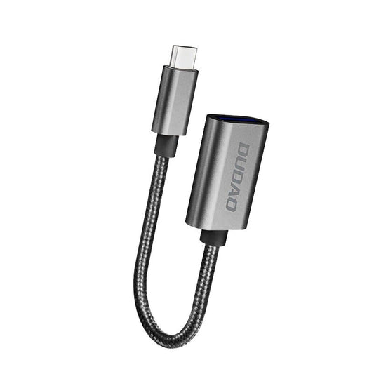 Dudao L15T OTG USB-C Adapter | Type-C Connection Gray - MIZO.at