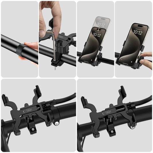 Tech-Protect V3 Fahrrad Handyhalterung – Lenkerhalterung – Schwarz - MIZO.at