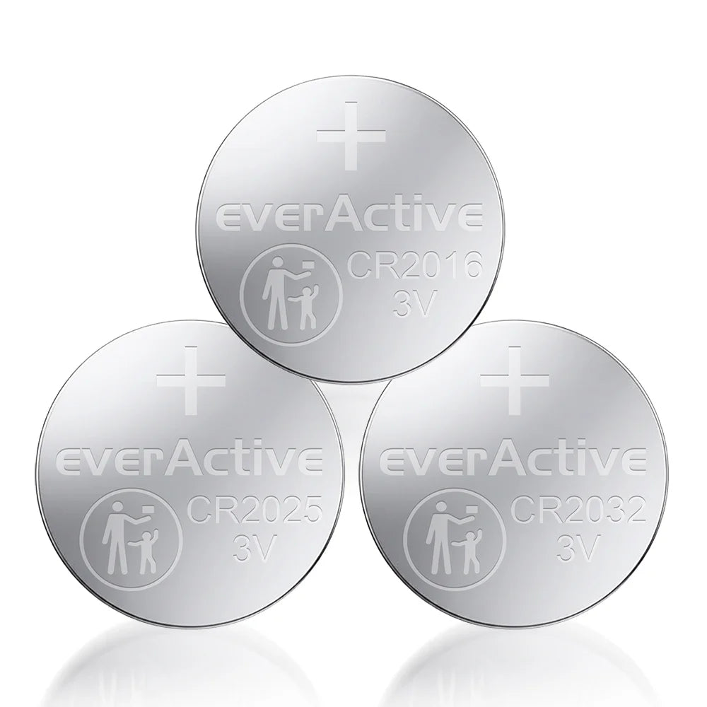 everActive Knopfzellen Set 8er – CR2032/CR2025/CR2016
